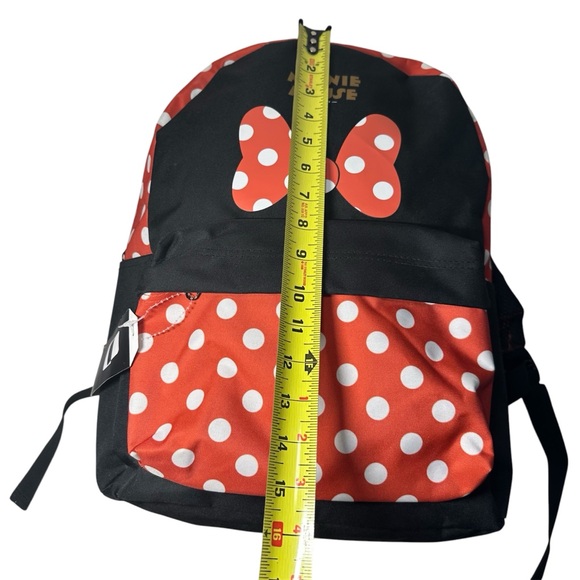Bioworld - Disney Minnie Mouse Bow, Red and Black Polka Dot Backpack- Full-size main image 13